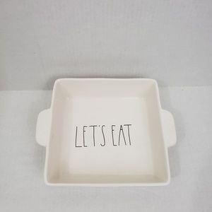 Rae Dunn White Brownie Pan 9x9